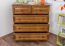  Chest of drawer pine solid wood oak coloured 013 - Dimensions 100 x 100 x 42 cm (H x W x D) 