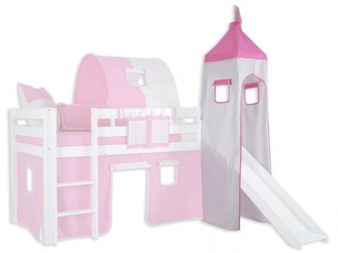 Tower Fabric Set - Color: Pink / White