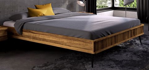 Single bed / Guest bed Rolleston 03 solid oiled Wild Oak - Lying area: 90 x 200 cm (w x l)