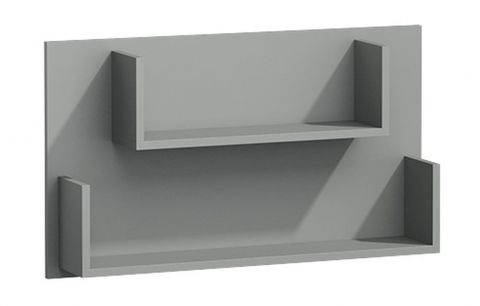 Children's room - Suspended rack / Wall shelf Olaf 10, Colour: Anthracite - 50 x 90 x 19 cm (h x w x d)