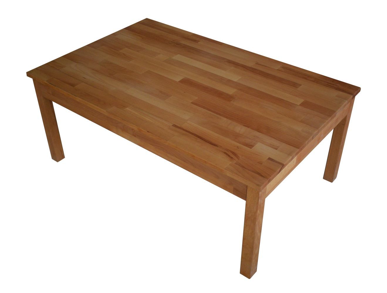 Coffee table Wooden Nature 204 solid beech Natural oiled - Measurements: 110 x 70 x 45 cm (W x D x H)