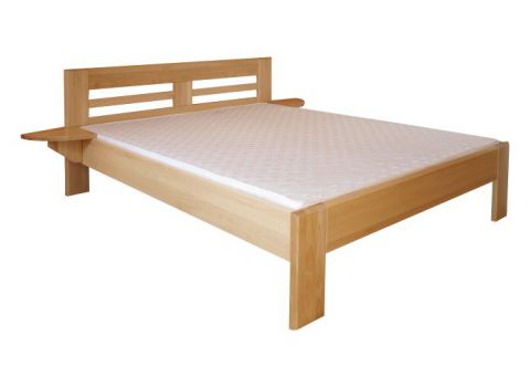 Teen bed solid, natural beech wood 114, including slatted frame - Measurements 160 x 200 cm