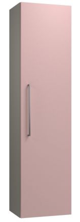 Bathroom - Tall cabinet Noida 42, Colour: Beige / Pink - 138 x 35 x 25 cm (h x w x d)