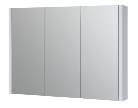 Bathroom - Mirror cabinet Bidar 19, Colour: White glossy - 65 x 90 x 12 cm (H x W x D)