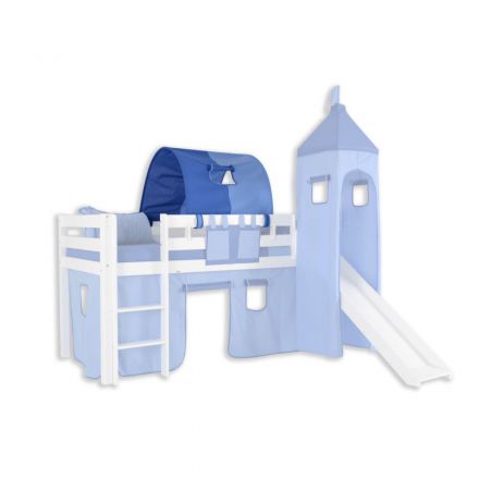 1 tunnel for high and bunk beds - Color: Light blue / Dark blue