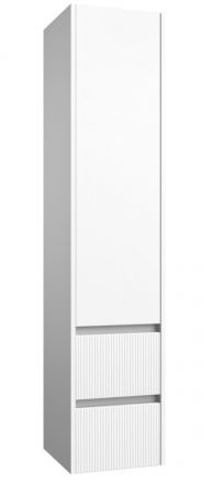 Bathroom - Tall cabinet Malegaon 38, Colour: White matt - Measurements: 160 x 35 x 35 cm (H x W x D).