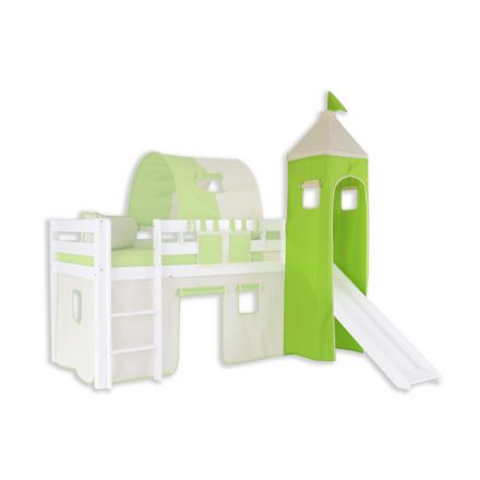 Tower Fabric Set - Color: Green / Beige