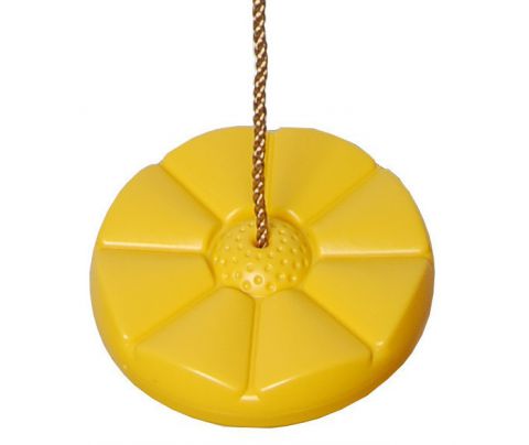 Plate swing 01 incl. rope - Colour: Yellow