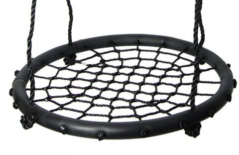 Nest swing 01 incl. rope, diameter: 60 cm - Colour: Black