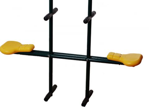 Double swing seat - Colour: Green / Yellow