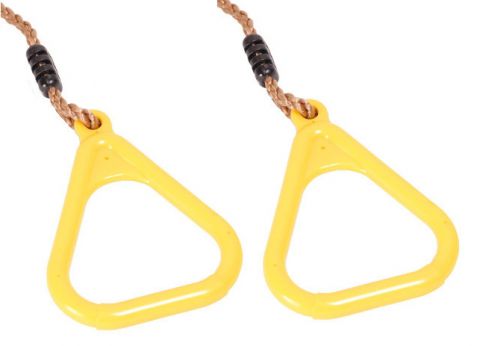 Triangle rope rings incl. rope - Colour: Yellow