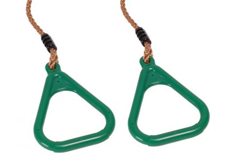 Triangle rope rings incl. rope - Colour: Dark Green