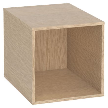 Storage box large Minnea, Colour: Oak - Measurements: 32 x 32 x 41 cm (H x W x D)
