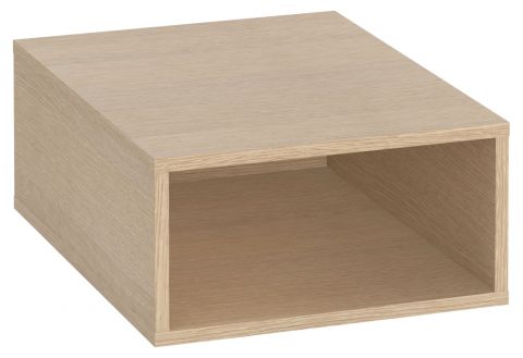 Storage box small Minnea, Colour: Oak - Measurements: 16 x 32 x 41 cm (H x W x D)