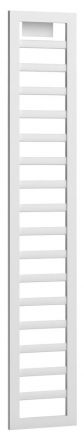 Side ladder for bed Minnea, Colour: White - Measurements: 171 x 30 x 2 cm (H x W x D)