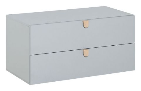 Children's room - Chest of drawers Skalle 08, Colour: Grey - Measurements: 47 x 94 x 49 cm (h x w x d)