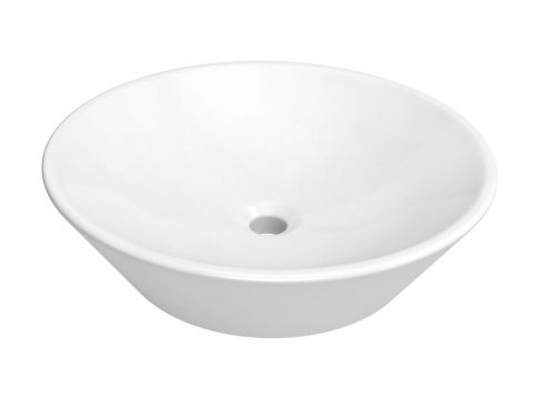Bathroom - Washbasin Dhule 08, Colour: White - 12 x 45 x 45 cm (H x W x D)