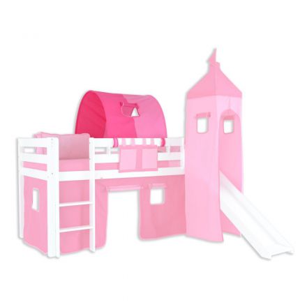 1 tunnel for high and bunk beds - Color: Pink