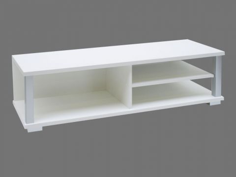 TV base cabinet Salta 04, Colour: White - 38 x 139 x 40 cm (H x W x D)