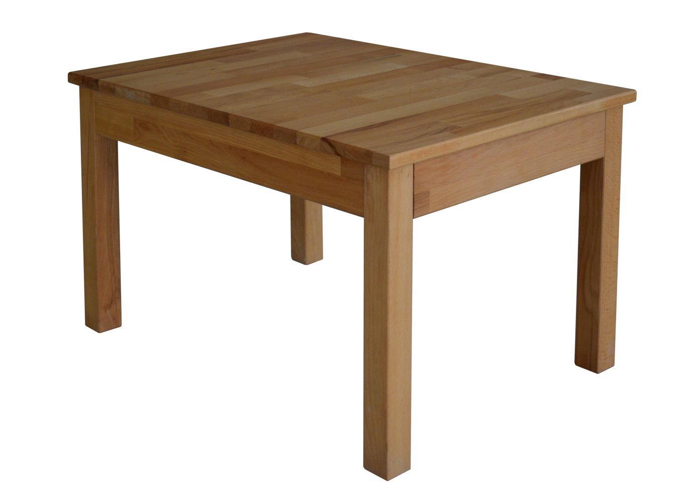 Coffee table Wooden Nature 204 solid beech Natural oiled - Measurements: 50 x 70 x 45 cm (W x D x H)