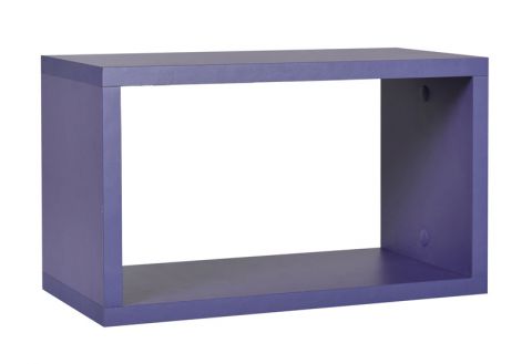 Children's room - Suspended rack / Wall shelf Luis 08, Colour: Purple - 24 x 40 x 20 cm (h x w x d)