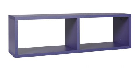 Children's room - Suspended rack / Wall shelf Luis 10, Colour: Purple - 24 x 80 x 20 cm (h x w x d)