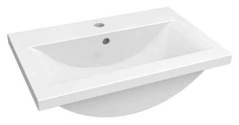 Bathroom - Washbasin Jammu 02, Colour: White - 18 x 61 x 39 cm (h x w x d)