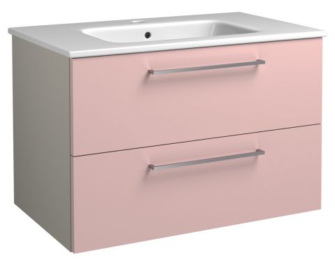 Vanity unit Noida 15, Colour: Beige / Pink - 50 x 76 x 46 cm (h x w x d)