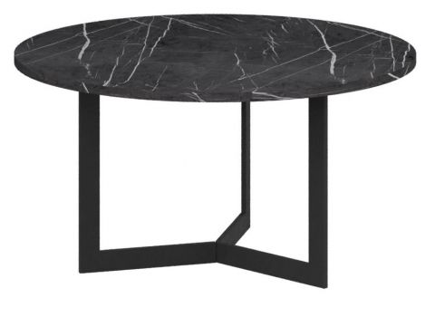 Coffee table Granollers 02, Colour: Black Marble - Measurements: 80 x 80 x 42 cm (W x D x H)