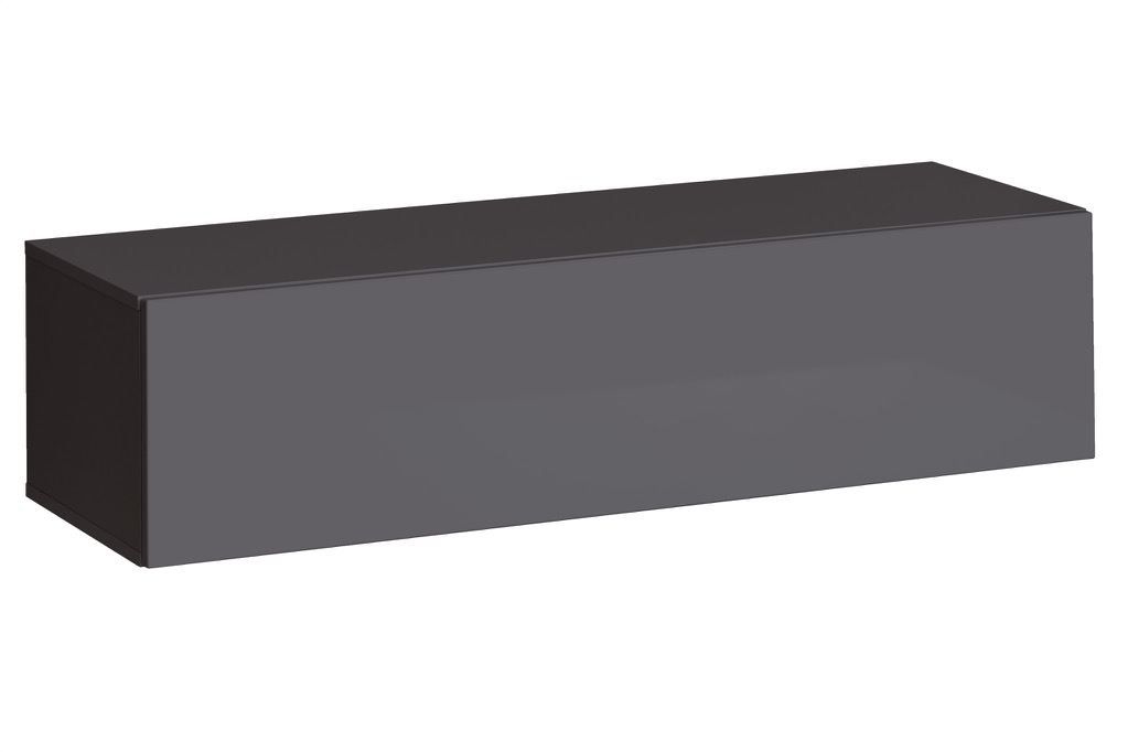 Elegant TV cabinet Fardalen 31, color: grey - Dimensions: 30 x 120 x 40 cm (H x W x D), with two compartments