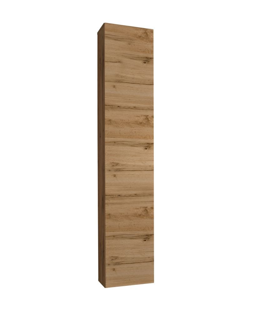 Wall cabinet Fardalen 04, color: oak Wotan - Dimensions: 180 x 30 x 30 cm (H x W x D), with four compartments