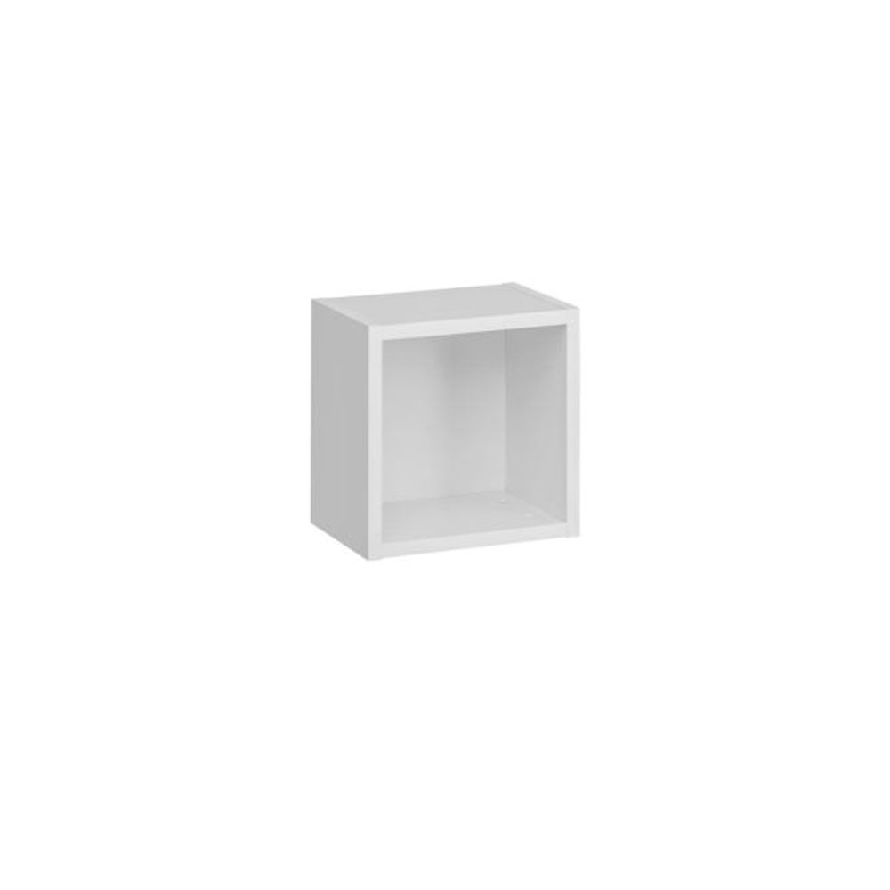 Simple wall shelf Trengereid 01, color: white - Dimensions: 35 x 35 x 25 cm (H x W x D)