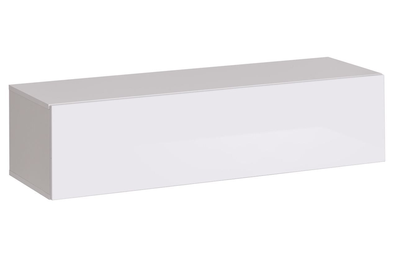 Simple TV base cabinet Fardalen 29, Colour: White - Measurements: 30 x 120 x 40 cm (H x W x D), with two compartments.