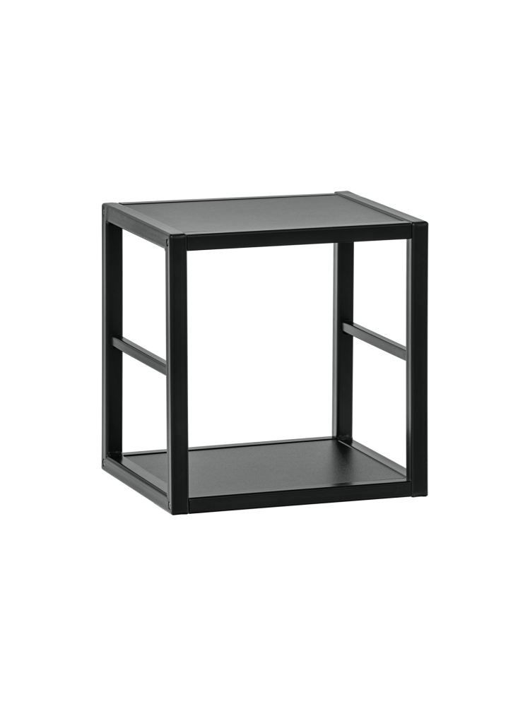 Small square Bookcase Nodeland 05, Colour: Black - Measurements: 31 x 30 x 25 cm (H x W x D).