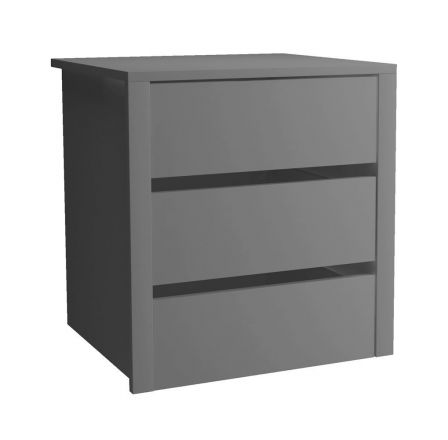 Built-in drawers for closets, Colour: Grey - Measurements: 53 x 50 x 46 cm (H x W x D).