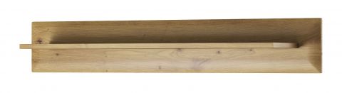 Wall shelf Polmadie 06, Colour: Oak Artisan / Black - Measurements: 17 x 107 x 19 cm (H x W x D)