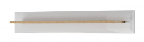 Wall shelf Cathcart 01, Colour: Oak Riviera / White - Measurements: 17 x 107 x 19 cm (H x W x D)