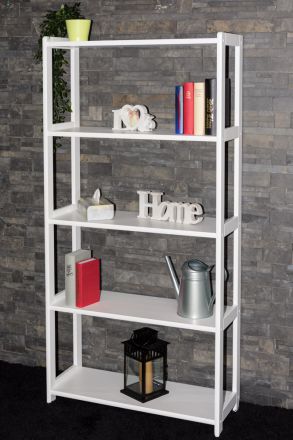Shelf Solid Pine, White color Junco 55A - 164 x 80 x 30 cm (h x W x d)