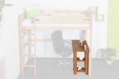 Desk Dominik, solid beech wood, for High sleeper Dominik