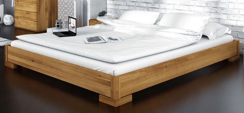 Double bed Kapiti 10 solid oiled Wild Oak - Lying area: 160 x 200 cm (w x l)