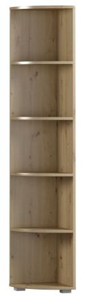 Corner shelf Curug 12, Colour: Oak - Measurements: 188 x 34 x 34 cm (H x W x D)