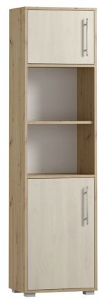 Cabinet Curug 21, Colour: Oak / Light beech - Measurements: 188 x 50 x 34 cm (H x W x D)