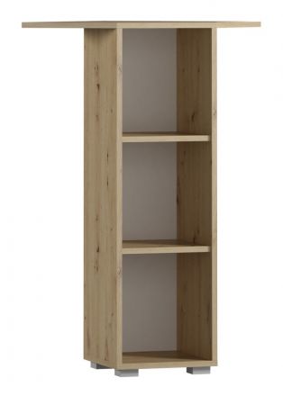 Corner shelf Curug 02, Colour: Oak - Measurements: 113 x 58 x 58 cm (H x W x D)