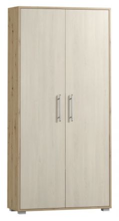 Hinged door closet / Closet Curug 13, Colour: Oak / Light beech - Measurements: 188 x 90 x 34 cm (H x W x D)