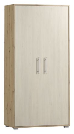 Hinged door closet / Closet Curug 14, Colour: Oak / Light beech - Measurements: 188 x 90 x 50 cm (H x W x D)