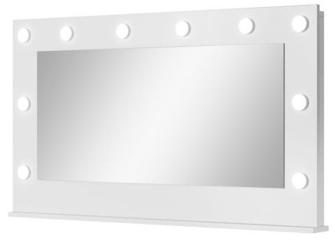 Mirror Beja 02, Colour: White - 67 x 120 x 11 cm (H x W x D)