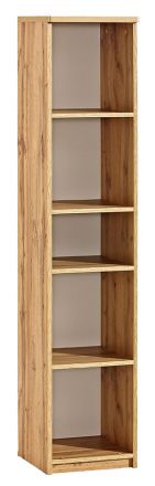Children's room - Shelf Alard 11, Colour: Oak / White - Measurements: 171 x 35 x 36 cm (H x W x D)