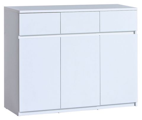 Children's room - Chest of drawers Alard 06, Colour: White - Measurements: 94 x 120 x 40 cm (h x w x d)