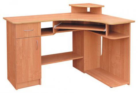 Desk Rosario 47, Colour: Alder - 89 x 124 x 75 cm (H x W x D)