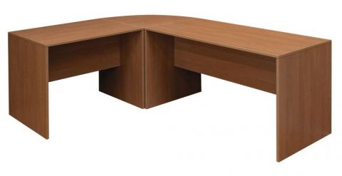 Desk Rosario 42, Colour: Wallnut - 76 x 207 x 68 cm (H x W x D)